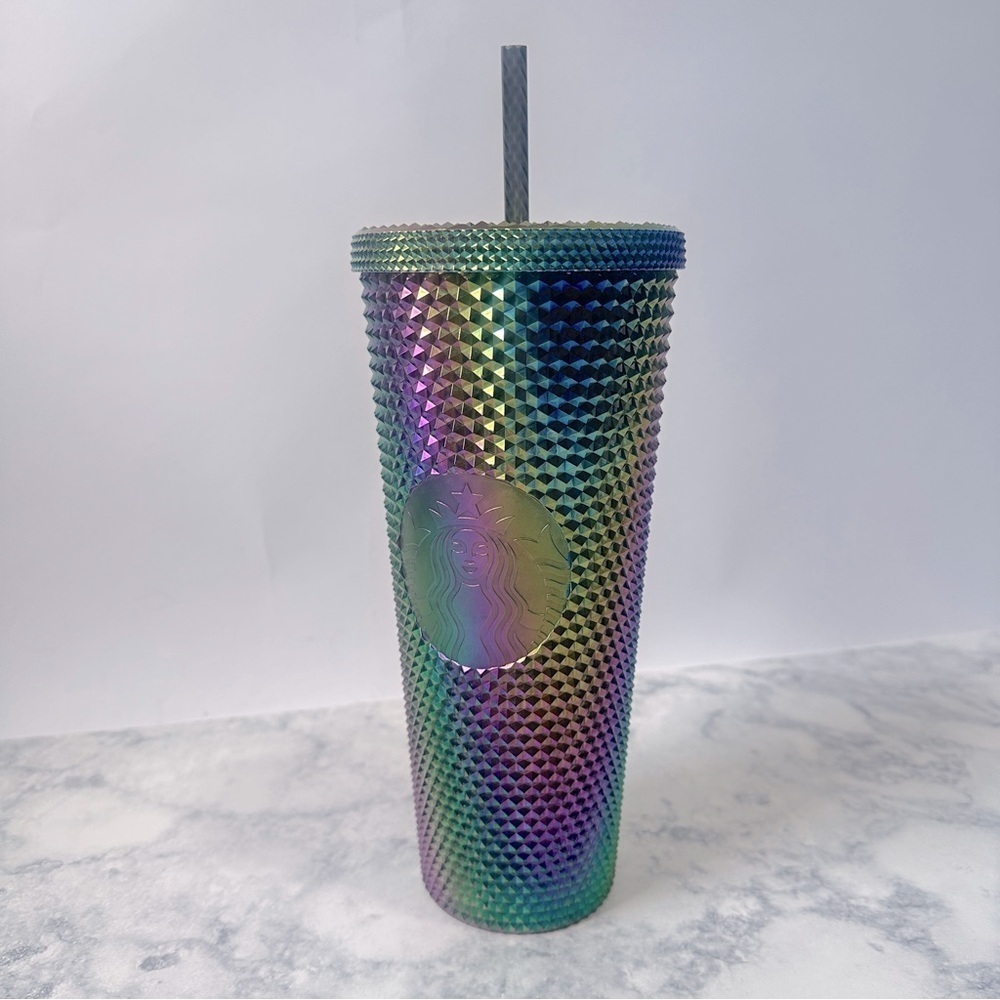Starbucks 2023 Fall Oil Slick Rainbow unicorn Iridescent Venti Tumbler 24oz